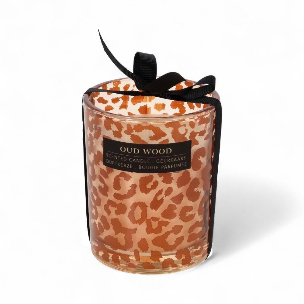 CANDELA IN VETRO H10 X 8CM ANIMALI 2ASS.